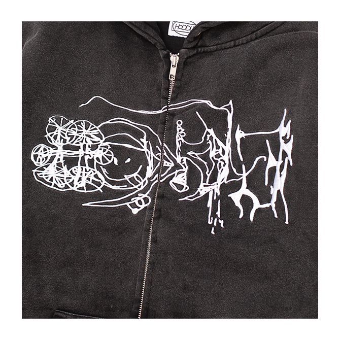 Hoddle - LG Hill Hood - Black Wash