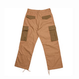 Hoddle - Pleated Rip Stop Cargo Pants - Tan/Khaki