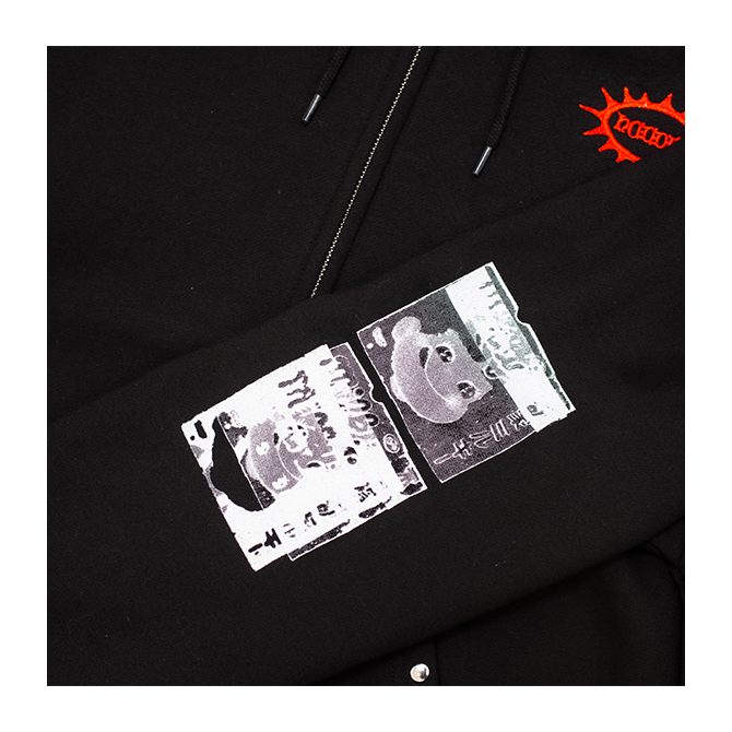 Hoddle - Smoker Stud Hood - Black