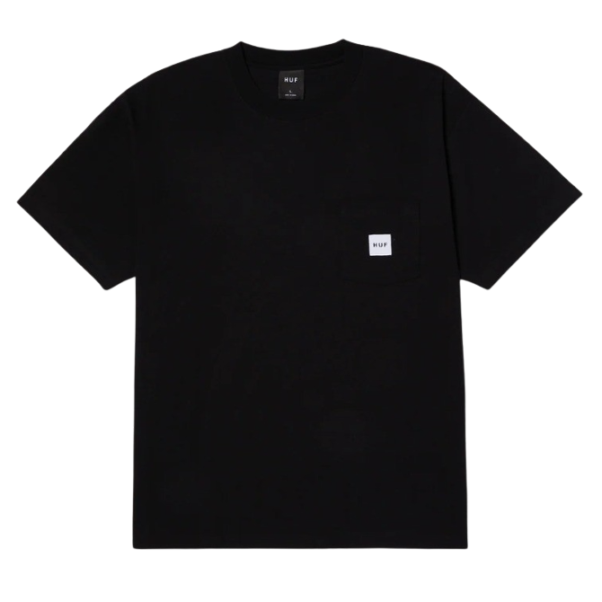 HUF - HUF Set Box Logo S/S Pocket Tee - Black