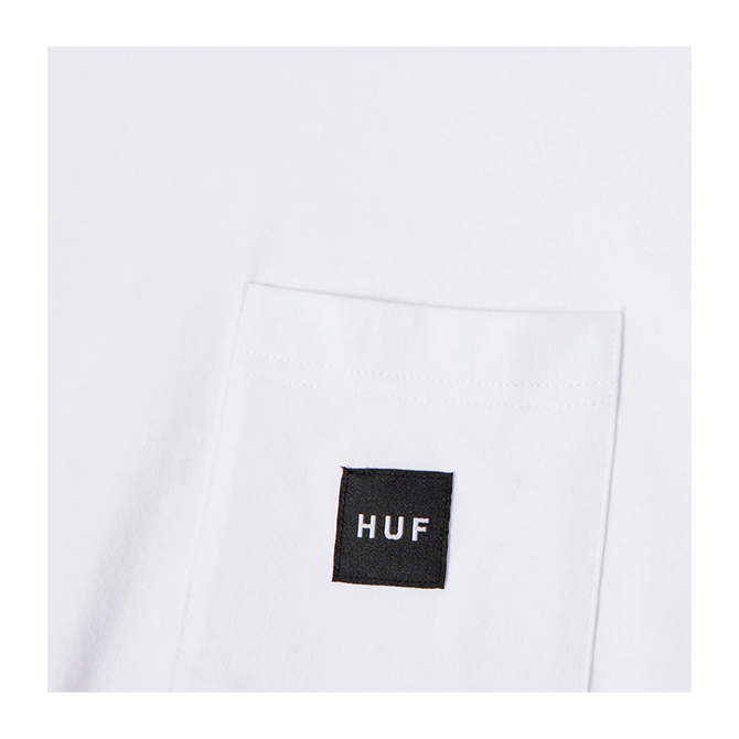 HUF - HUF Set Box Logo S/S Pocket Tee - White