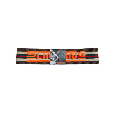 Slingting - Skateboard Sling - Striped Brown/Hi Vis Orange