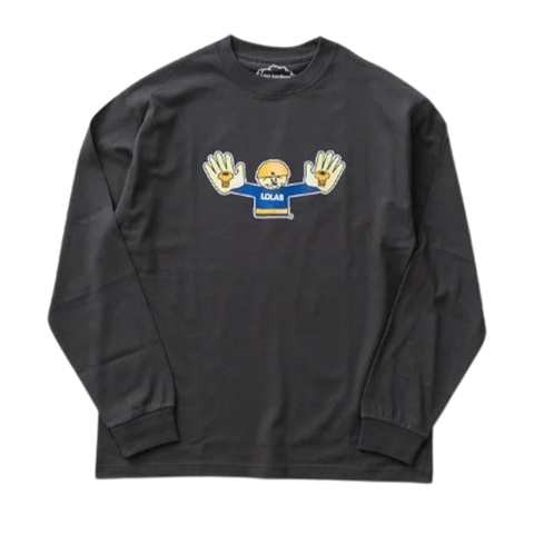 Lola's Hardware - Bolt Hands LS Tee - Charcoal