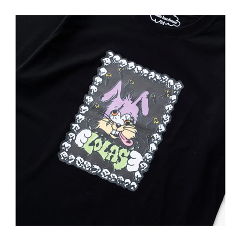 Lola's Hardware - Skull Bunny Tee - Black