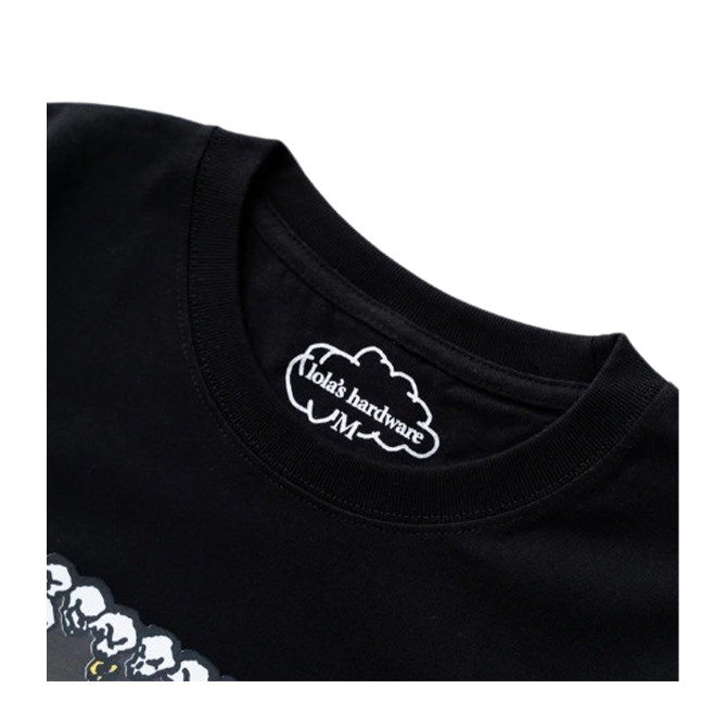 Lola's Hardware - Skull Bunny Tee - Black