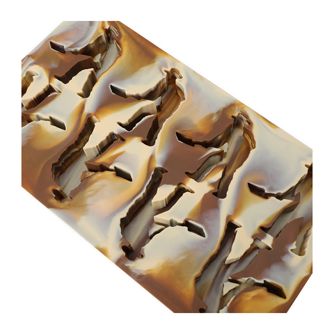Pass~Port - Digger Ice Cube Tray - Brown Marble