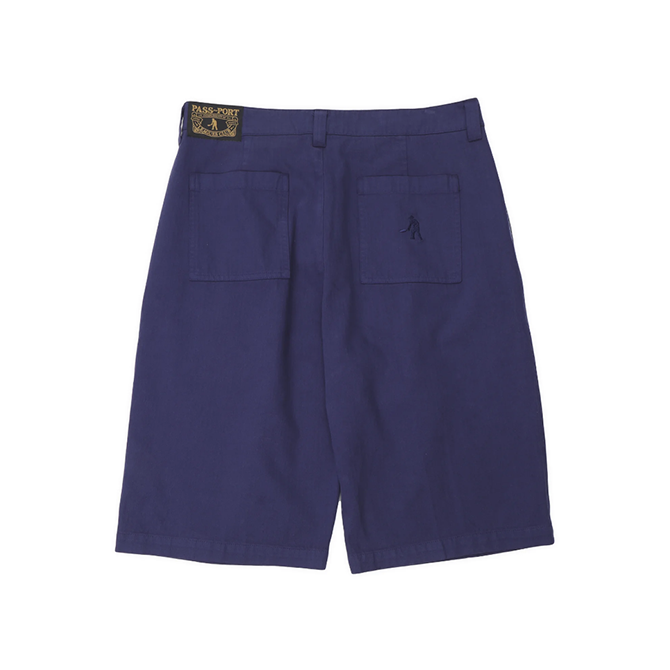 Pass~Port - Herringbone Leagues Club Short R46 - Navy - Hemley Skateboarding