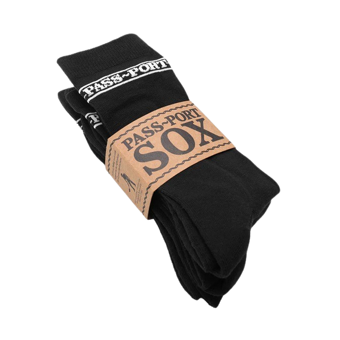 Pass~Port - Hi Sox 3 Pack - Black - Hemley Skateboarding