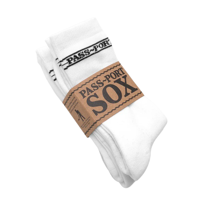 Pass~Port - Hi Sox 3 Pack - White - Hemley Skateboarding