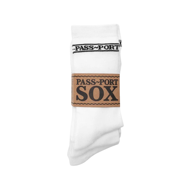Pass~Port - Hi Sox 3 Pack - White - Hemley Skateboarding