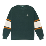 Pass~Port - Organic Cotton Stripe Knit Sweater - Dark Green