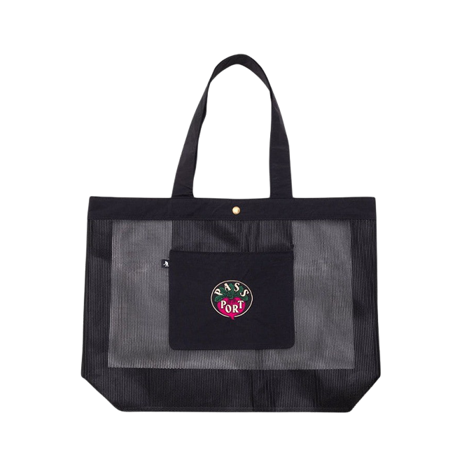 Pass~Port - Radish RPET Mesh Tote Bag - Black