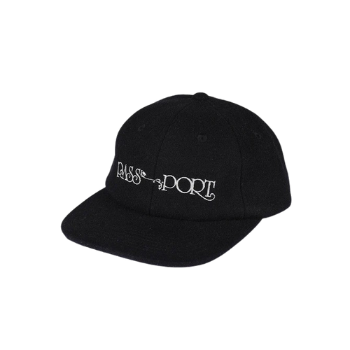 Pass~Port - Stem Logo Woollen Casual Cap - Black