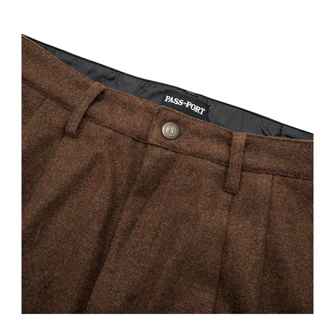 Pass~Port - Woolen Leagues Club Pant - Brown