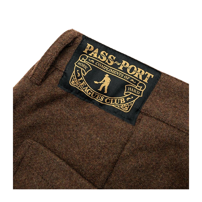 Pass~Port - Woolen Leagues Club Pant - Brown
