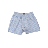 Pass~Port - Workers Check Boxer Shorts - Light Blue