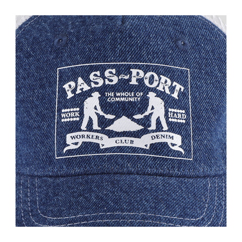 Pass~Port - Workers Club Denim Packers Trucker - Washed Dark Indigo