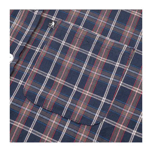Pass~Port - Workers S/S Check Shirt R44 - Navy