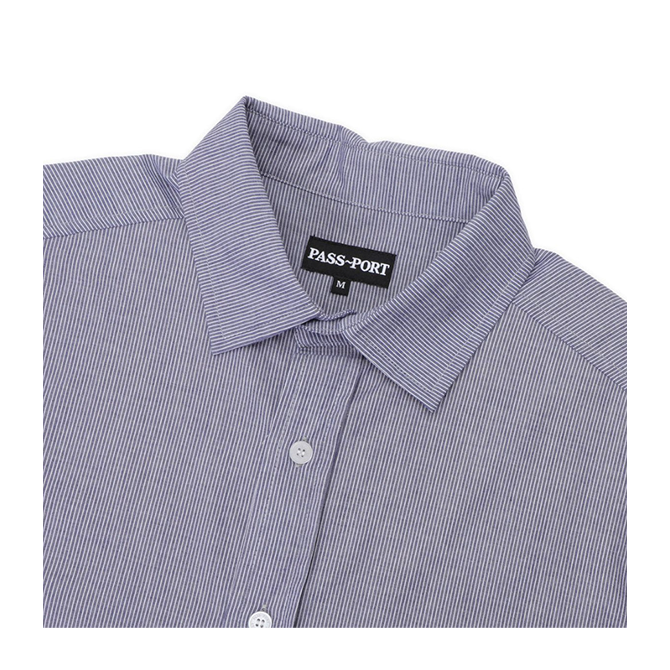 Pass~Port - Workers SS Stripe Shirt - Indigo