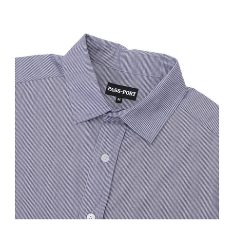 Pass~Port - Workers SS Stripe Shirt - Indigo