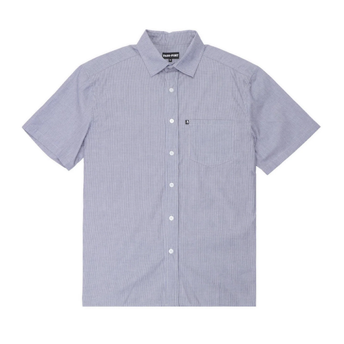 Pass~Port - Workers SS Stripe Shirt - Indigo