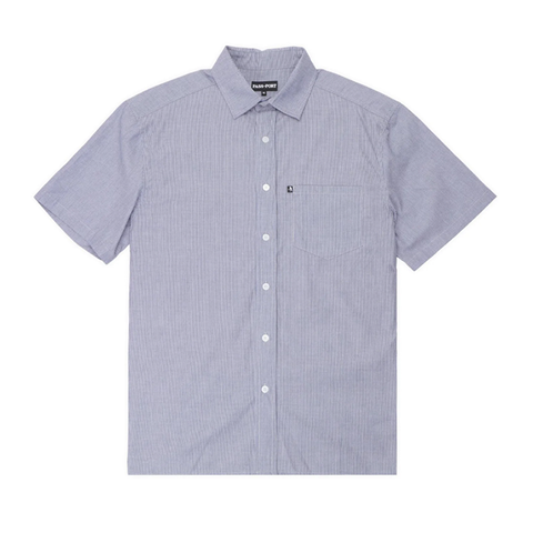 Pass~Port - Workers SS Stripe Shirt - Indigo