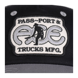 Pass~Port x Ace Trucks - Ace Packers Trucker Cap - Black/Steel