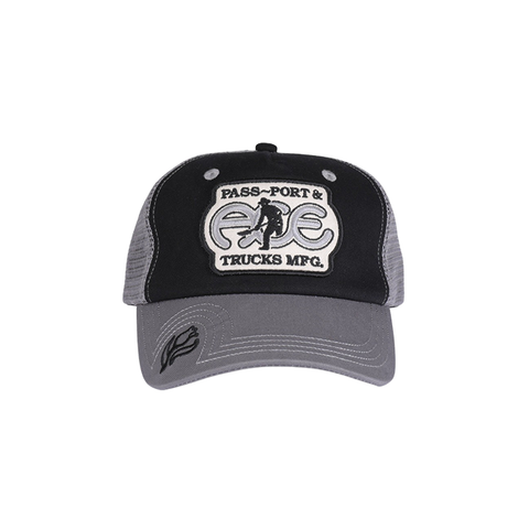 Pass~Port x Ace Trucks - Ace Packers Trucker Cap - Black/Steel