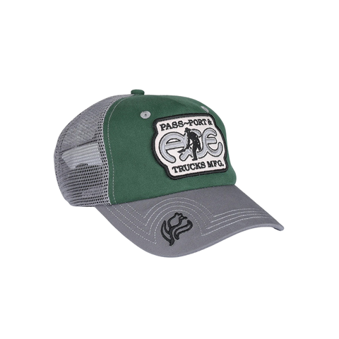 Pass~Port x Ace Trucks - Ace Packers Trucker Cap - Green/Steel