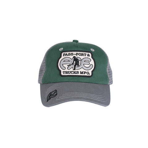 Pass~Port x Ace Trucks - Ace Packers Trucker Cap - Green/Steel