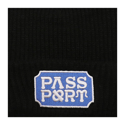 Pass~Port - Yearbook Logo Beanie - Black