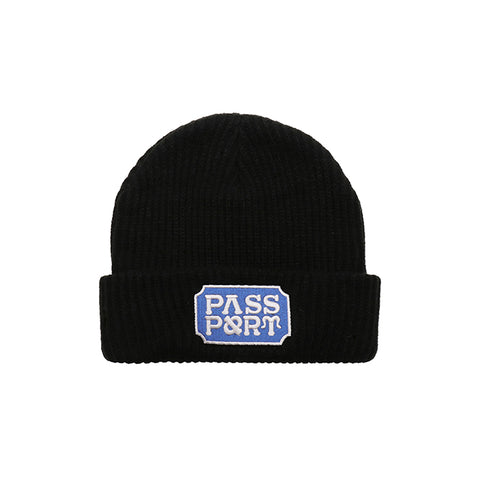 Pass~Port - Yearbook Logo Beanie - Black