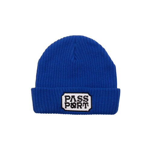 Pass~Port - Yearbook Logo Beanie - Royal Blue