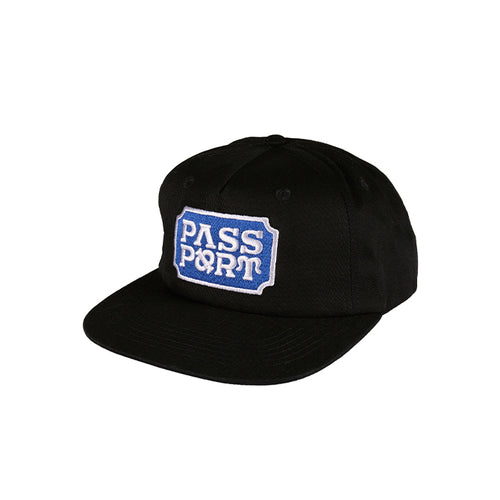 Pass~Port - Yearbook Logo Workers Cap - Black