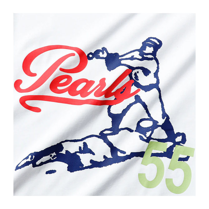 Pearls - Baseball Tee - White - Hemley Skateboarding