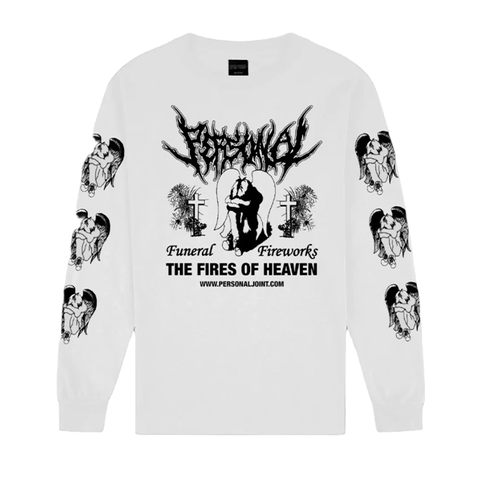 Personal Joint - Funeral Fireworks L/S Tee - White