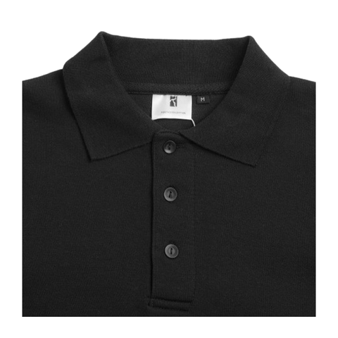 Poetic Collective - Heavy Polo Sweatshirt - Black