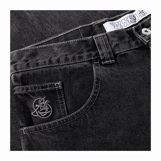 Polar Skate Co. - 93! Denim - Silver Black 3 - Hemley Skateboarding
