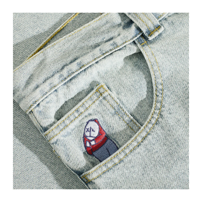 Polar Skate Co. - Big Boy Pants - OG Logo - Light Blue - Hemley Skateboarding