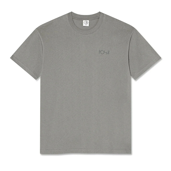 Polar Skate Co. - Contrast Tee - Stroke Logo - Grey