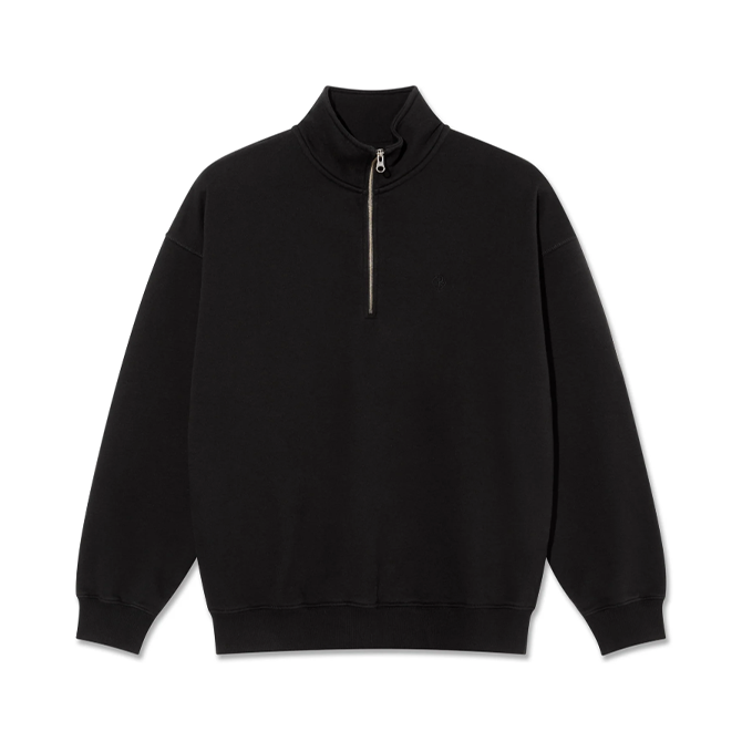 Polar Skate Co. - Frankie Half Zip Sweater - Black