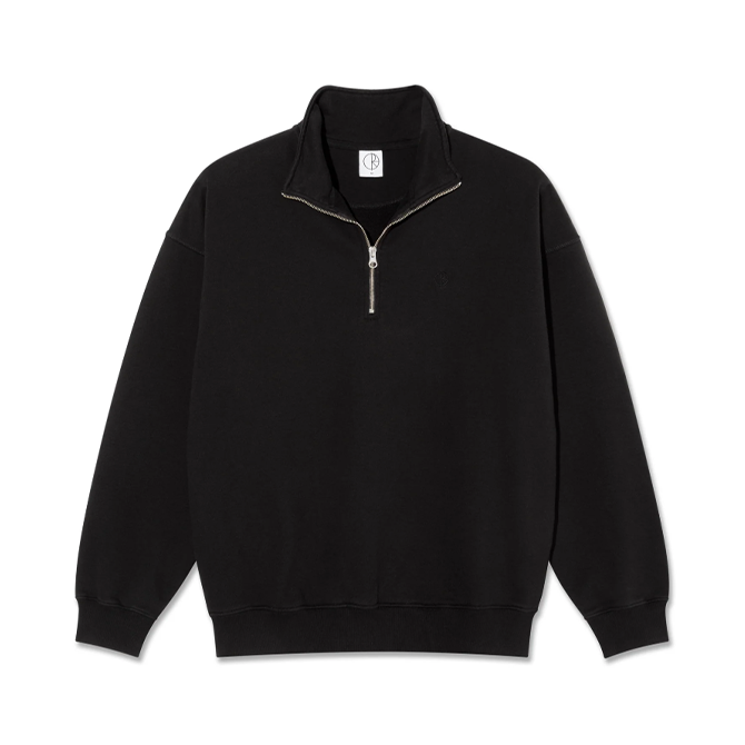 Polar Skate Co. - Frankie Half Zip Sweater - Black
