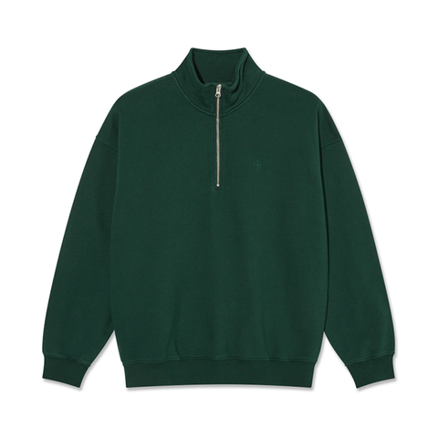 Polar Skate Co. - Frankie Half Zip Sweater - Dark Emerald