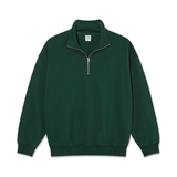 Polar Skate Co. - Frankie Half Zip Sweater - Dark Emerald