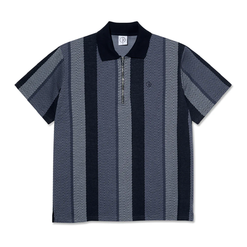 Polar Skate Co. - Jacques Polo Shirt - Herringbone/Blue