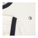 Polar Skate Co. - Ringer Tee - Cloud White/Navy