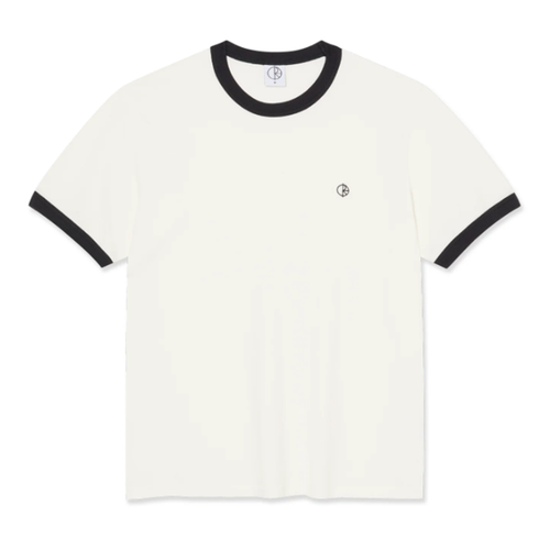 Polar Skate Co. - Ringer Tee - Cloud White/Navy
