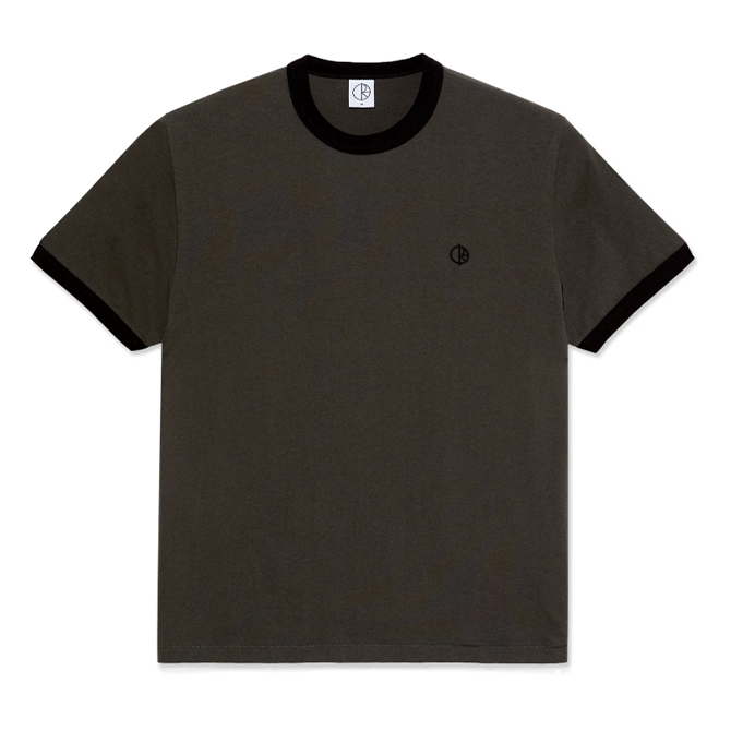 Polar Skate Co. - Ringer Tee - Dirty Black/Black