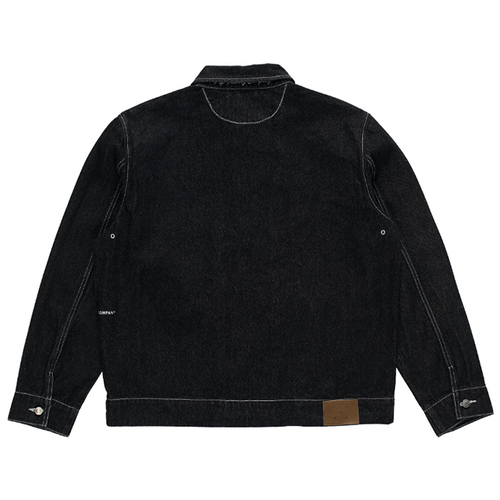 Pop Trading Co. - Full Button Denim Jacket - Black