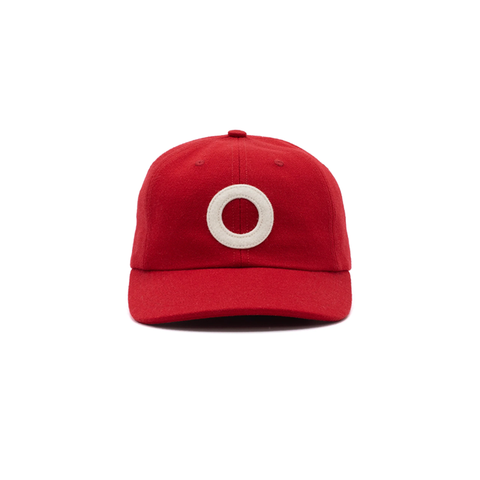 Pop Trading Co. - "O" Six Panel Cap - Haute Red/White